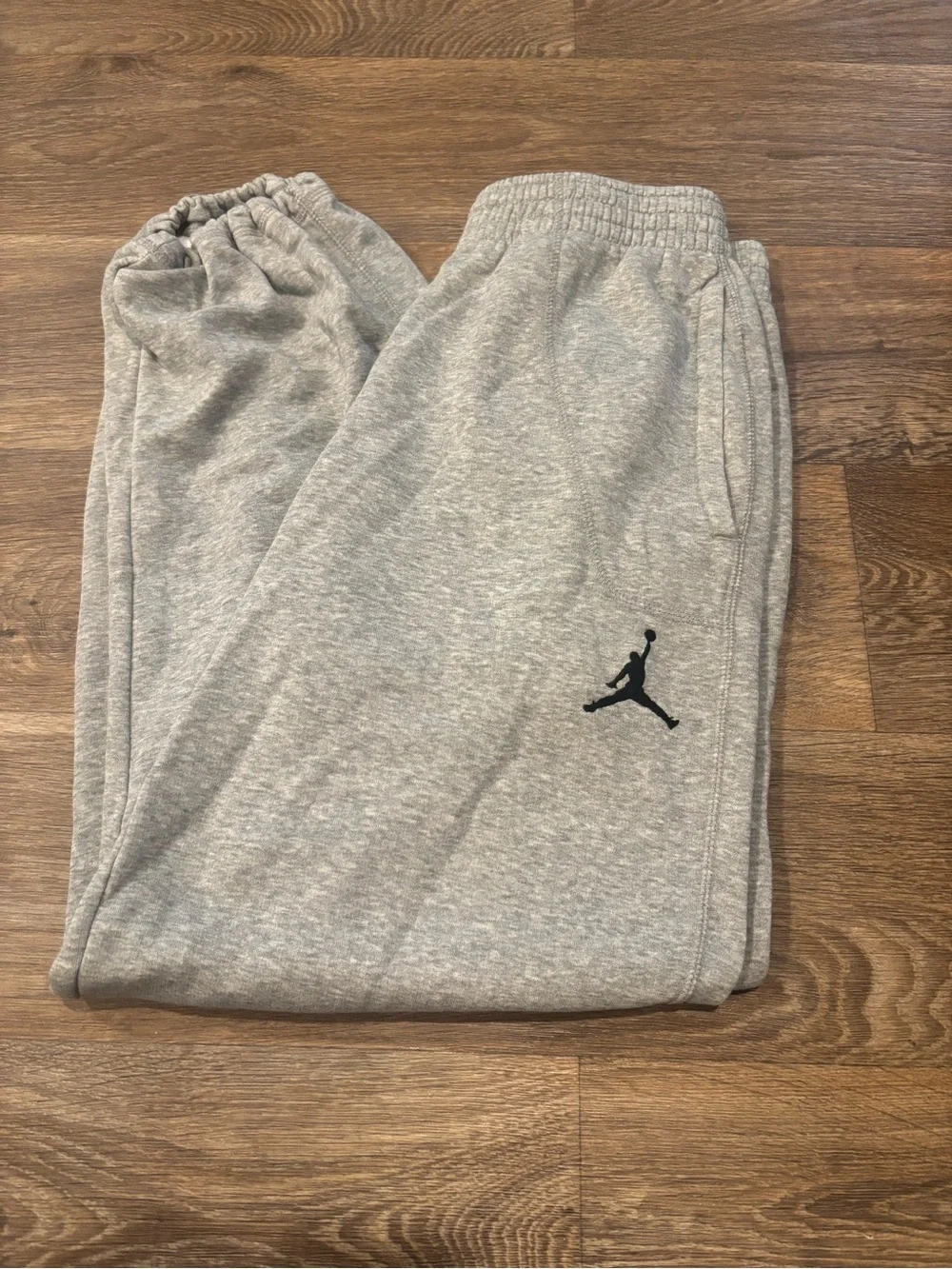 Jordan Sweatpants Gray Heather Jumpman Logo Joggers Mens Medium
